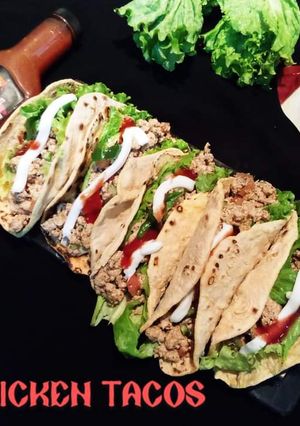 A picture of Chicken tacos.