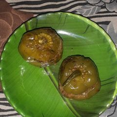A picture of Stuffed capsicum.