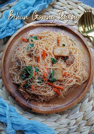 Gambar Bihun Goreng Daging