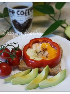Hình của món #cleaneating Bữa sáng nhanh gọn với trứng chiên.