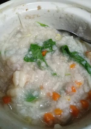 Foto resep Bubur tim udang 4⭐➕