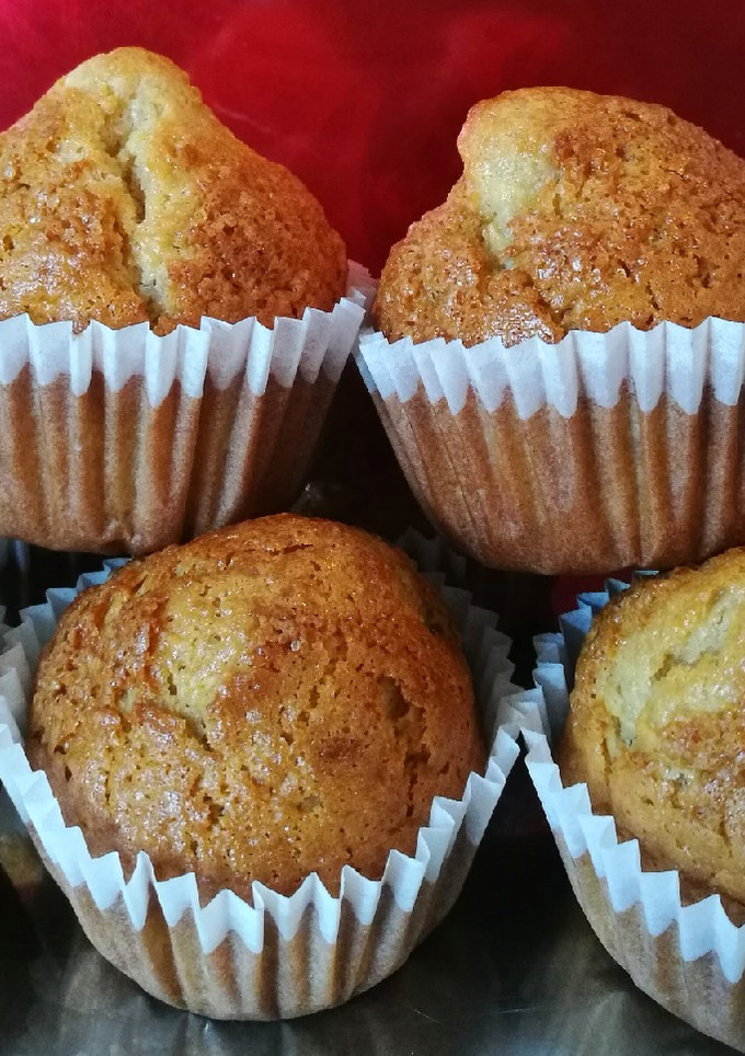 Una foto de Magdalenas de manzana 🍏🧁