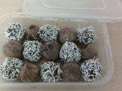 A picture of coffee truffles