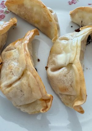 Foto de Guioza de legumes caseiro na air fryer