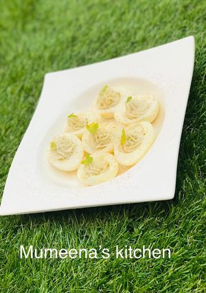 A picture of Diviled eggs.