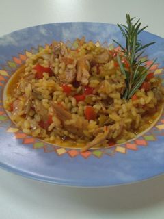 Una foto de Arroz meloso de codorniz "express"