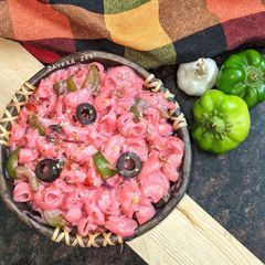 A picture of Pink Sauce Macaroni.