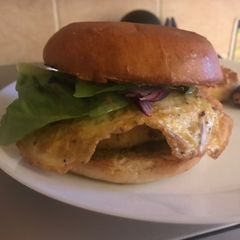 A picture of Ban burger #ramadan.