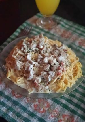 Una foto de Strogonoff de Pollo