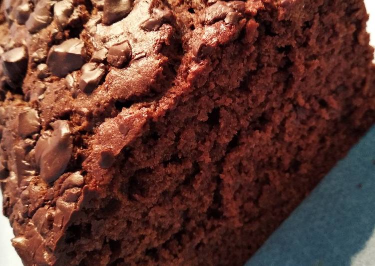 Bizcocho de chocolate y plátano