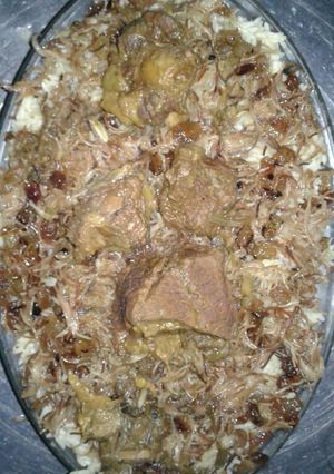 صورة لوصفة رز مع اللحم