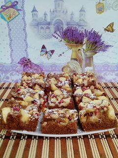 Mámorító almás-diós szelet recept fotója