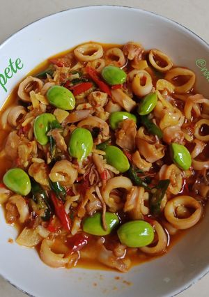 Foto resep Cumi asin pete