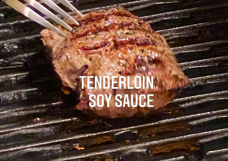 #4#belajarbaking Tenderloin Steak with Soy Sauce