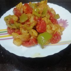 A picture of Tricolour Chilli Potato.