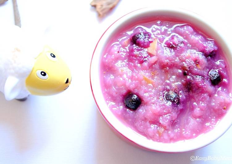 Apple and Pear with Blueberries