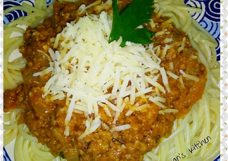 Saos Beef Spagheti ala Pizzahut (Fresh tanpa saos instant)