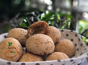 Hình của món Bánh mỳ Mochi HQ (Korean Mochi Bread Copycat) Có phiên bản bánh chay.