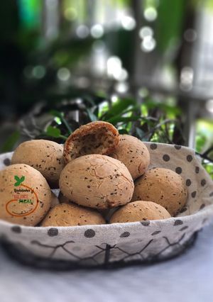 Hình của món Bánh mỳ Mochi HQ (Korean Mochi Bread Copycat) Có phiên bản bánh chay.