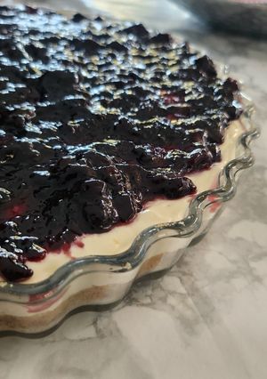 Φωτογραφία της συνταγής Εύκολο και γρήγορο cheesecake χωρίς κρέμα γάλακτος