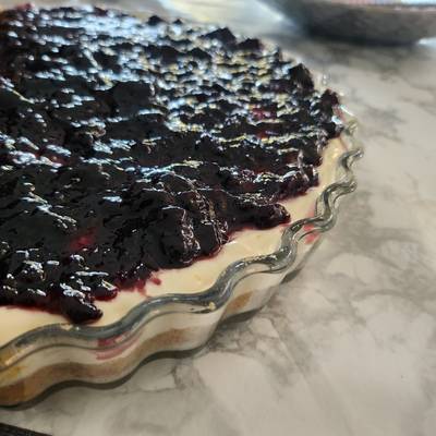 Εύκολο και γρήγορο cheesecake χωρίς κρέμα γάλακτος-image