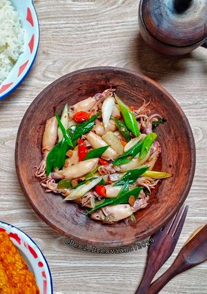 Foto resep Cumi asin masak tauco