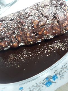 عکسی از دستور کیک رولی یخچالی