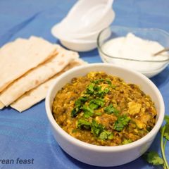 Green moong Dal with scrambled eggs/Dhaba style egg tarka A picture of Green moong Dal with scrambled eggs/Dhaba style egg tarka.