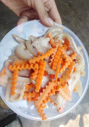 Hình của món Gỏi tai heo cà rốt.