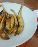 Cá trứng lăn bột- 5 phút