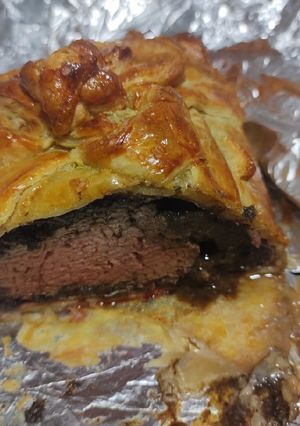 Una foto de Beef Wellington