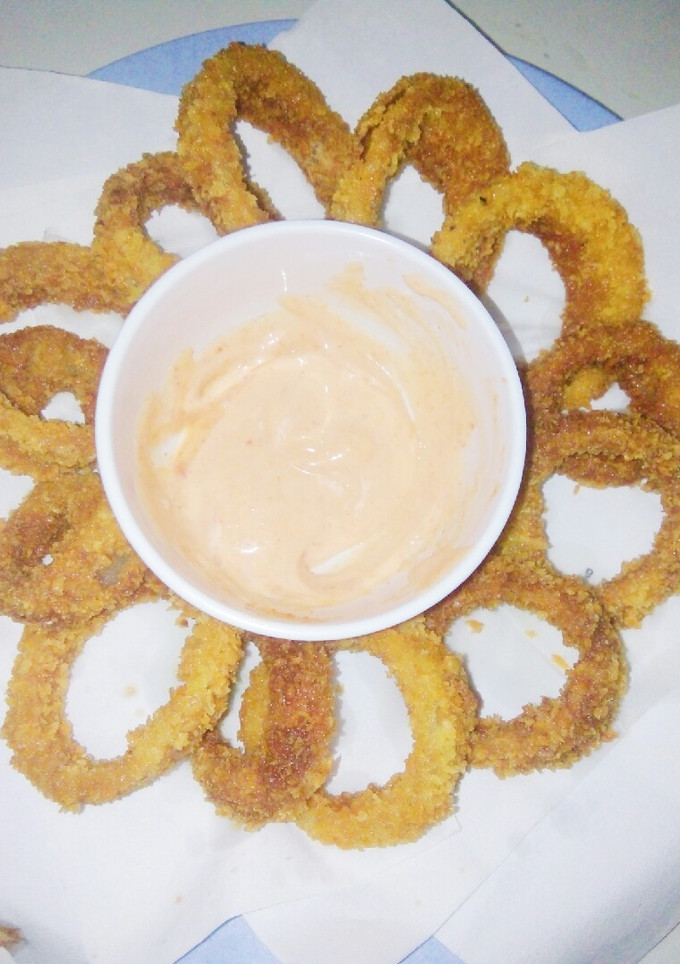 Foto resep Onion Ring Crispy ala Restoran