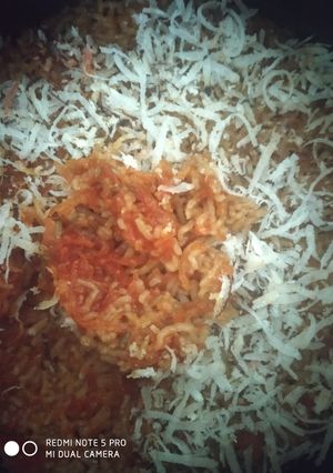 A picture of Carrot jaggery rice.