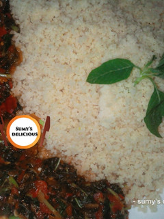 A picture of Couscous and veggies sauce.