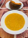 Zuppa di zucca e lenticchie rosse (con Bimby 0 Monsieur Cousine)