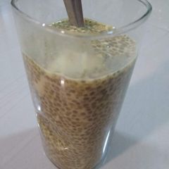 Chia seeds pudding A picture of Chia seeds pudding.