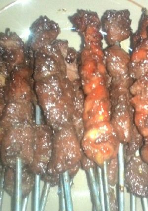 Foto resep Sate sapi ala Meirizka Zanuba Arifah