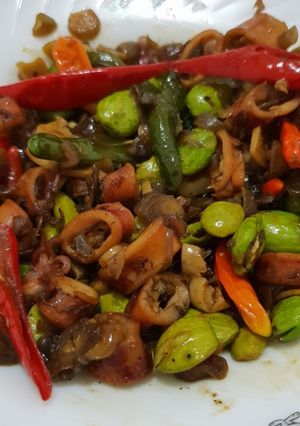 Foto resep Cumi Asin Pete