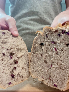 紫薯吐司麵包|過熱水蒸氣烤箱微波爐 的食譜成品照片