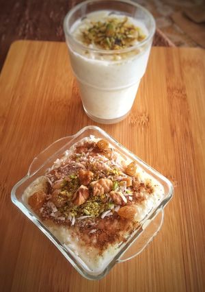 صورة لوصفة رز بلبن (رز بحليب) حلى بارد خفيف