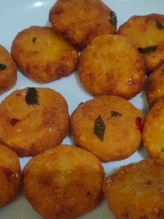Foto resep Perkedel singkong parut pedas gurih