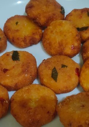 Foto resep Perkedel singkong parut pedas gurih