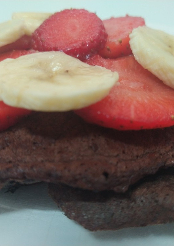 Una foto de Tortitas fitness de chocolate