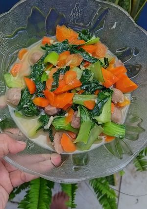 Foto resep Oseng pokcoy baso