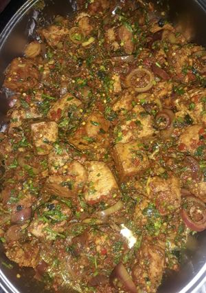A picture of Peppered tofu.