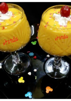 A picture of Mango mousse.