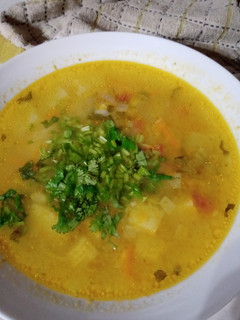 Una foto de Sopa rápida de verduras