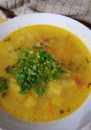 Una foto de Sopa rápida de verduras