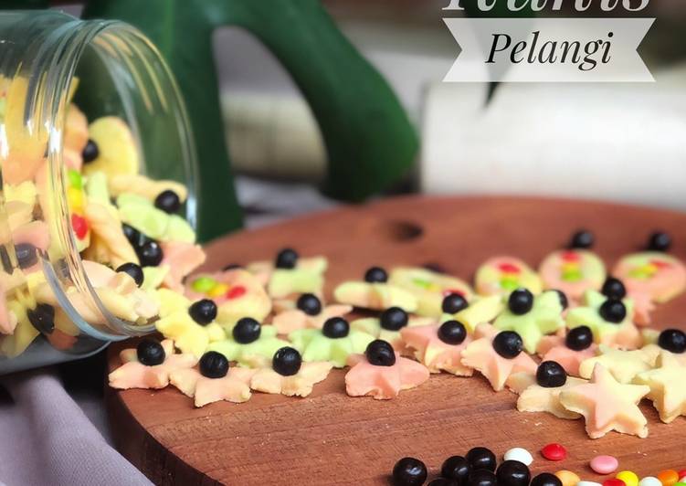 Resep Kukis Pelangi Teflon 3 Bahan, Bikin Ngiler