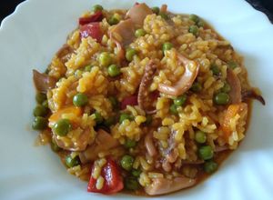 Una foto de Arroz con choupa (pota)